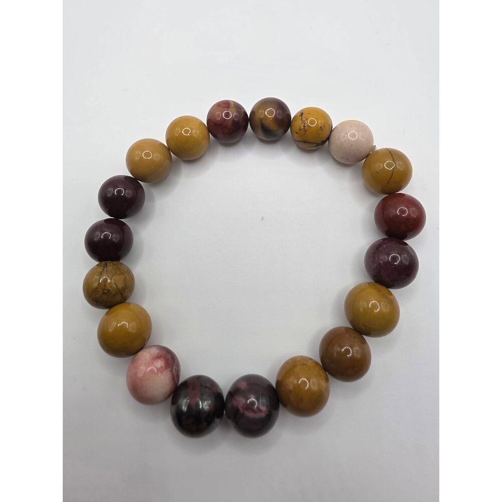 🌻 Mookaite Jasper Bracelet – Earth’s Fire (10mm)